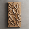 Natural Leaf-Patterned GRC Wall Panel